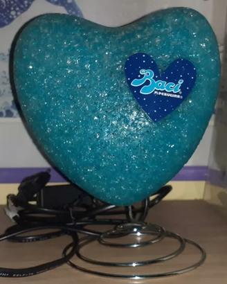 1 Lampada design Cuore blu Baci Perugina lamp luce