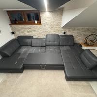 Divano eco - pelle 7 posti - divano letto