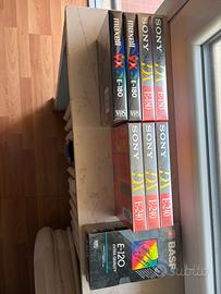 9 videocassette VHS vintage nuove
