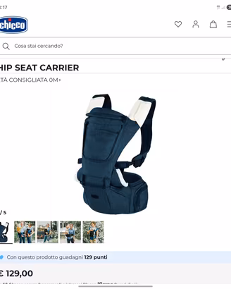Marsupio per neonati  Hit  Seat Carrier Chicco