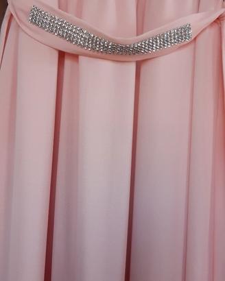Vestito da cerimonia rosa pesco