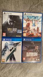 Giochi ps4/ps5: re 8 village, godfall, daymare 98