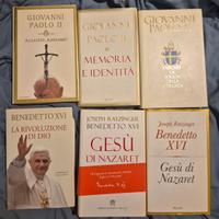 Libri Papa Giovanni Paolo II e Papa Benedetto XVI