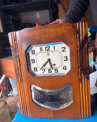orologio a pendolo art Deco francese JR Odo
