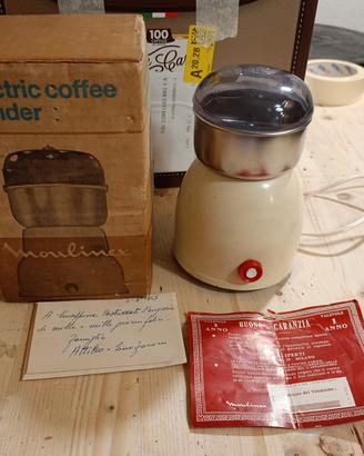 Macchina elettrica macina caffè vintage Moulinex 