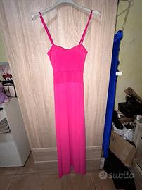Abito fucsia lungo