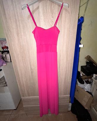 Abito fucsia lungo