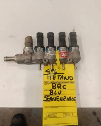 FLAUTO INIETTORI MARCA BRC COMPL.DI REGOLATORE PRE