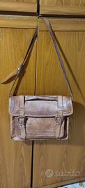 Borsa artigianale in pelle e cuoio 