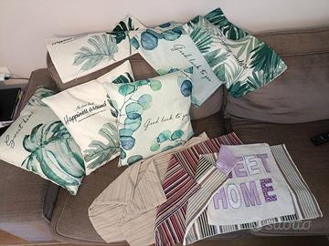 Lotto federe per cuscini divano