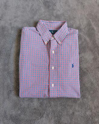 Camicia Ralph Lauren Custom Fit Quadretti Rosa - L