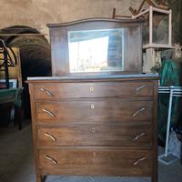 Como' e specchiera stile liberty