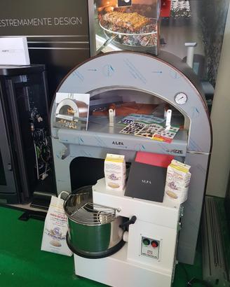 Forno alfa 4 pizze 80x60 legna top refrattario
