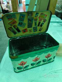Lotto 2 scatole latta vintage italiane anni '50 – 