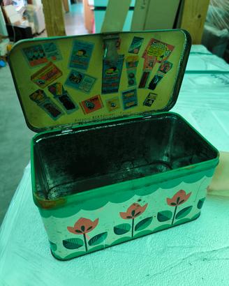 Lotto 2 scatole latta vintage italiane anni '50 – 