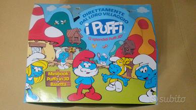 Puffi in 3d completi di basetta originali