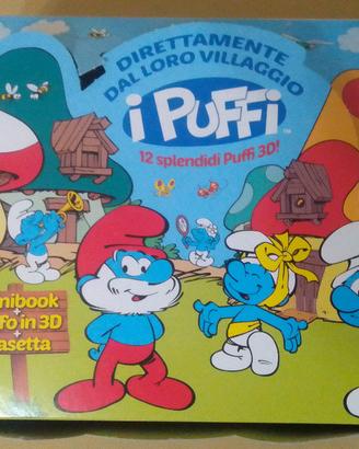 Puffi in 3d completi di basetta originali