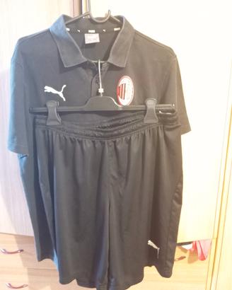Polo Puma con logo Milan e pantaloncino Puma