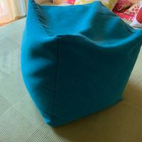 Pouf sacco in cotone sfoderabile 42x42x42
