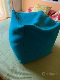 Pouf sacco in cotone sfoderabile 42x42x42