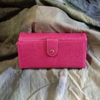 portafoglio grande rosa per donna