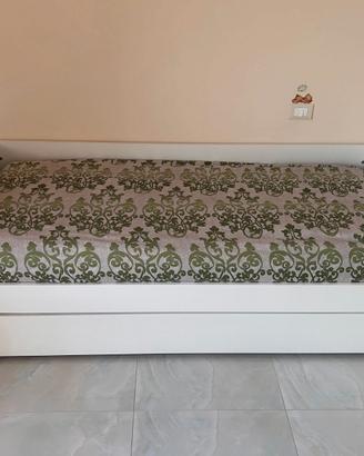 Letto singolo con secondo letto estraibile