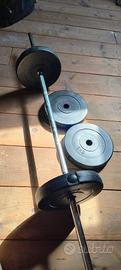 Set bilanciere + 20kg pesi (4x5kg) 