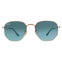 Ray-Ban Esagonali 51dm Oro Blu Grigio Sfumato