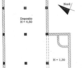 Deposito di 160 mq con altezza 4.5 m ficarazzi