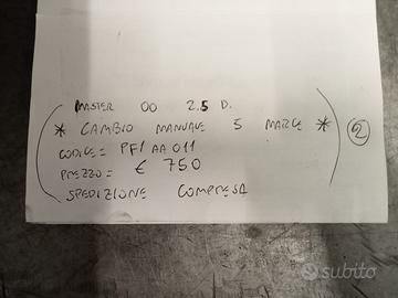 CAMBIO MANUALE 5 MARCE MASTER 00 2.5 D
