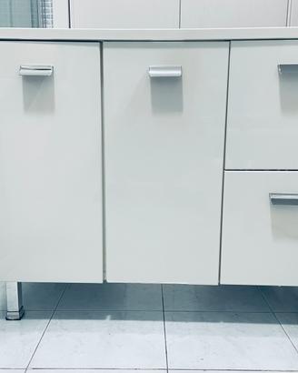 Mobile bagno moderno bianco lucido (prezzo 60€)