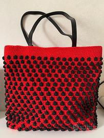 Borsa all’uncinetto - lavorazione a nocciolino