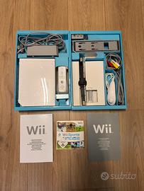 Nintendo wii completa di scatola +  accessori