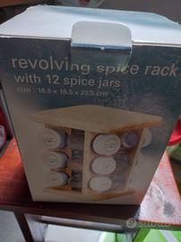 Portaspezie rotante da 12 pezzi