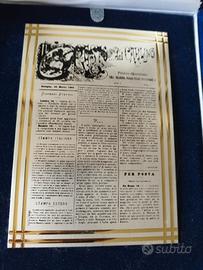 riproduzione su lastra silver prima pagina Carlino