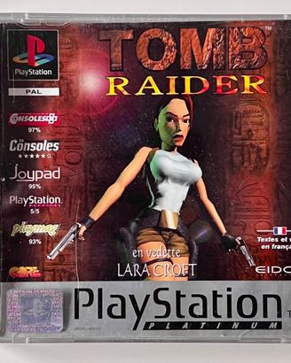 Tomb Raider Platinum PS1 PAL Francese con Manuale