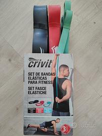 Set 3 elastici da allenamento.