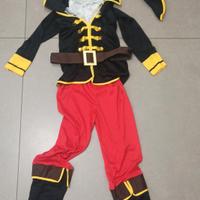 Costume carnevale pirata taglia 10 anni