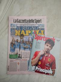 Giornali 4 scudetto del napoli