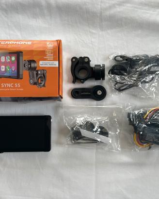 Schermo Interphone sync 55 moto carplay