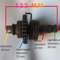 YAMAHA YZ 125 YZ 250 (ipotizzo) albero avviamento