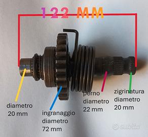 YAMAHA YZ 125 YZ 250 (ipotizzo) albero avviamento