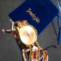 Orologio ELEFANTE con braccialetto annodato etnico