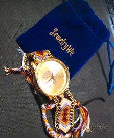 Orologio ELEFANTE con braccialetto annodato etnico
