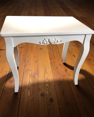 Tavolino / Consolle bianca in stile Shabby Chic