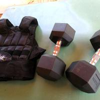 MANUBRI 2X20 Kg E GILET CON PESI