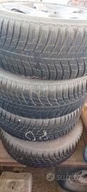 4 gomme Bridgestone r16  invernali con cerchi