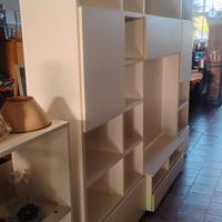 Parete soggiorno libreria modulare 