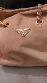 BORSA TRACOLLA CON CATENA, COLORE BEIGE ,