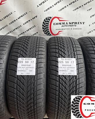 4 PNEUMATICI 225/50 R17 GOODYEAR INVERNALI 95%